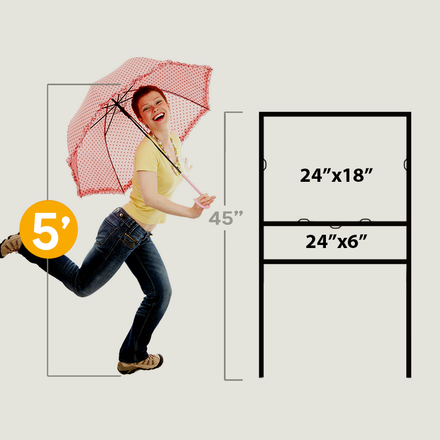 H-Frame with Name Rider